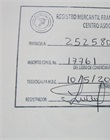 Número de matricula en registro mercantil